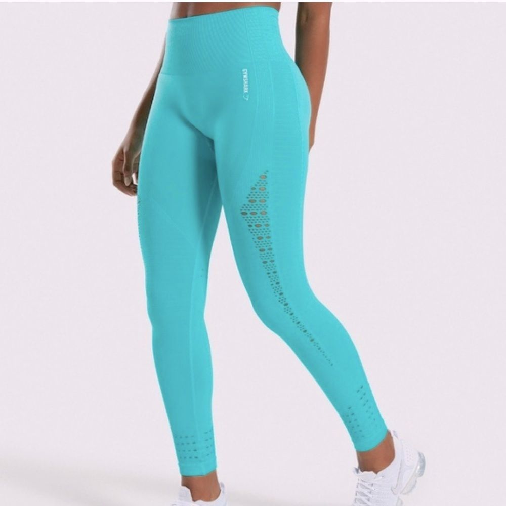 Gymshark Teal High-Waist Seamless Leggings